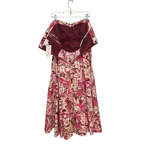 Cara Cara Nicola Cotton Dress in Tropical Harvest Pink Size 10 NEW - Picture 9 of 11